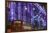 England, London, Soho, Oxford Street, Christmas Decorations and Bus-Walter Bibikow-Framed Photographic Print