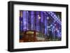 England, London, Soho, Oxford Street, Christmas Decorations and Bus-Walter Bibikow-Framed Photographic Print