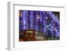 England, London, Soho, Oxford Street, Christmas Decorations and Bus-Walter Bibikow-Framed Photographic Print