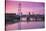 England, London, Southbank, the London Eye, Sunrise-Walter Bibikow-Stretched Canvas