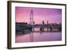 England, London, Southbank, the London Eye, Sunrise-Walter Bibikow-Framed Photographic Print