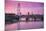 England, London, Southbank, the London Eye, Sunrise-Walter Bibikow-Mounted Photographic Print