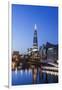 England, London, Southwark, The Shard and Thames River-Steve Vidler-Framed Photographic Print