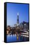 England, London, Southwark, The Shard and Thames River-Steve Vidler-Framed Stretched Canvas