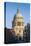 England, London, St. Pauls Cathedral, Dawn-Walter Bibikow-Stretched Canvas