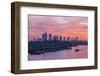 England, London, Sunrise Over Docklands and Canary Wharf-Steve Vidler-Framed Photographic Print