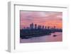 England, London, Sunrise Over Docklands and Canary Wharf-Steve Vidler-Framed Photographic Print