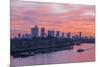 England, London, Sunrise Over Docklands and Canary Wharf-Steve Vidler-Mounted Photographic Print