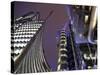 England, London, the Lloyd's Building in the London City Centre, UK-David Bank-Stretched Canvas