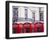 England, London, the Strand, Red Telephone Box and Union Jack Bunting to Celebrate the Queens Diamo-Jane Sweeney-Framed Photographic Print