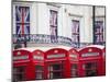 England, London, the Strand, Red Telephone Box and Union Jack Bunting to Celebrate the Queens Diamo-Jane Sweeney-Mounted Photographic Print