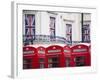 England, London, the Strand, Red Telephone Box and Union Jack Bunting to Celebrate the Queens Diamo-Jane Sweeney-Framed Photographic Print