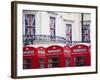 England, London, the Strand, Red Telephone Box and Union Jack Bunting to Celebrate the Queens Diamo-Jane Sweeney-Framed Photographic Print