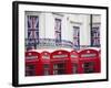 England, London, the Strand, Red Telephone Box and Union Jack Bunting to Celebrate the Queens Diamo-Jane Sweeney-Framed Photographic Print