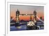 England, London, Tower Bridge at Dawn-Steve Vidler-Framed Photographic Print