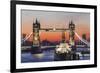 England, London, Tower Bridge at Dawn-Steve Vidler-Framed Photographic Print