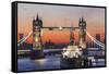 England, London, Tower Bridge at Dawn-Steve Vidler-Framed Stretched Canvas