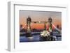 England, London, Tower Bridge at Dawn-Steve Vidler-Framed Photographic Print