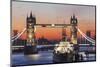 England, London, Tower Bridge at Dawn-Steve Vidler-Mounted Photographic Print