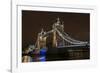 England, London. Tower Bridge at Night-Jaynes Gallery-Framed Photographic Print