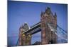 England, London, Tower Bridge, Dusk-Walter Bibikow-Mounted Photographic Print