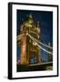 England, London, Tower Bridge, Dusk-Walter Bibikow-Framed Photographic Print