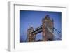 England, London, Tower Bridge, Dusk-Walter Bibikow-Framed Photographic Print