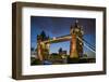 England, London, Tower Bridge, Dusk-Walter Bibikow-Framed Photographic Print