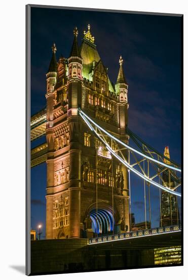 England, London, Tower Bridge, Dusk-Walter Bibikow-Mounted Photographic Print