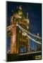 England, London, Tower Bridge, Dusk-Walter Bibikow-Mounted Photographic Print