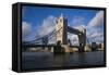 England, London, Tower Bridge, Late Afternoon-Walter Bibikow-Framed Stretched Canvas