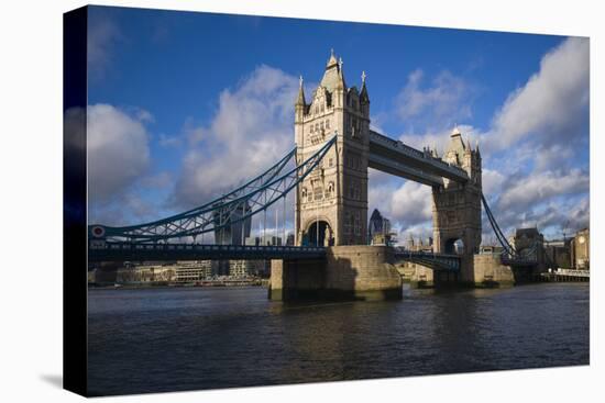 England, London, Tower Bridge, Late Afternoon-Walter Bibikow-Stretched Canvas