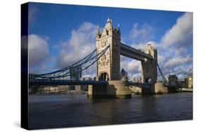 England, London, Tower Bridge, Late Afternoon-Walter Bibikow-Stretched Canvas