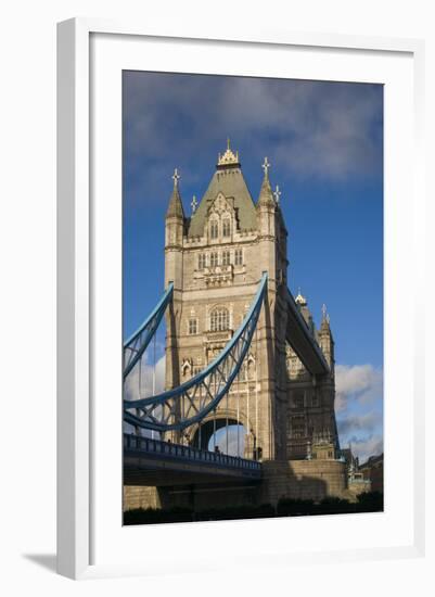 England, London, Tower Bridge, Late Afternoon-Walter Bibikow-Framed Photographic Print