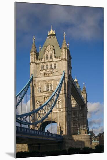 England, London, Tower Bridge, Late Afternoon-Walter Bibikow-Mounted Photographic Print