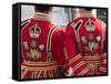 England, London, Tower of London, Beefeaters in State Dress-Steve Vidler-Framed Stretched Canvas