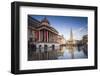 England, London, Trafalgar Square and National Gallery, Late Afternoon-Walter Bibikow-Framed Photographic Print