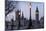 England, London, Victoria Embankment, Houses of Parliament and Big Ben-Walter Bibikow-Mounted Photographic Print
