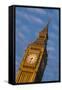 England, London, Victoria Embankment, Parliament, Big Ben, Dawn-Walter Bibikow-Framed Stretched Canvas