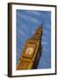 England, London, Victoria Embankment, Parliament, Big Ben, Dawn-Walter Bibikow-Framed Photographic Print