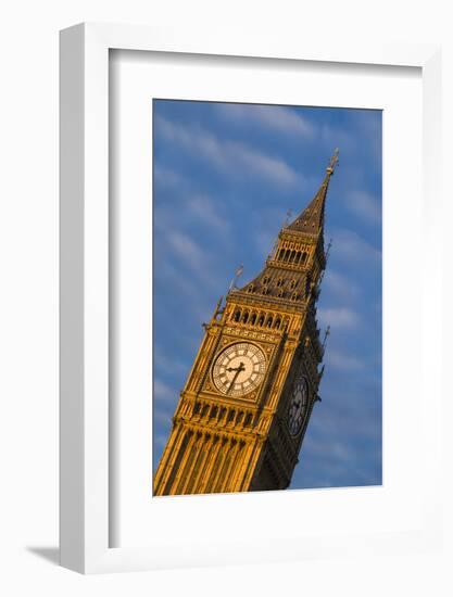 England, London, Victoria Embankment, Parliament, Big Ben, Dawn-Walter Bibikow-Framed Photographic Print