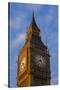 England, London, Victoria Embankment, Parliament, Big Ben, Dawn-Walter Bibikow-Stretched Canvas