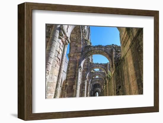 England, North Yorkshire, Ripon. Fountains Abbey ruins.-Emily Wilson-Framed Photographic Print