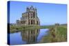 England, North Yorkshire, Whitby. Ruins of Whitby Abbey-Emily Wilson-Stretched Canvas