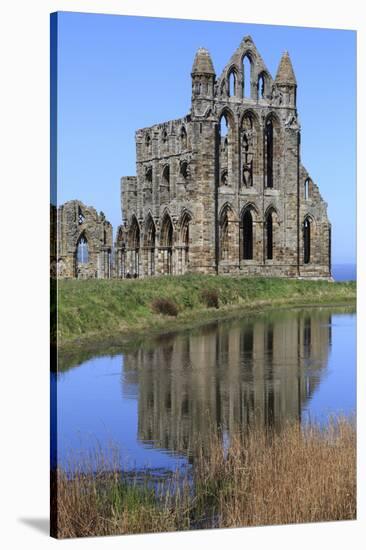 England, North Yorkshire, Whitby. Ruins of Whitby Abbey-Emily Wilson-Stretched Canvas