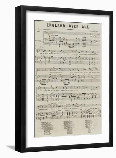 England over All-null-Framed Premium Giclee Print