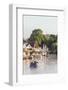 England, Oxfordshire, Henley-on-Thames, Boathouses and  River Thames-Steve Vidler-Framed Photographic Print