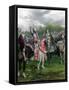 England's Henry V Among His Troops at Agincourt During Hundred Years War-null-Framed Stretched Canvas