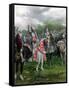England's Henry V Among His Troops at Agincourt During Hundred Years War-null-Framed Stretched Canvas