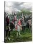 England's Henry V Among His Troops at Agincourt During Hundred Years War-null-Stretched Canvas